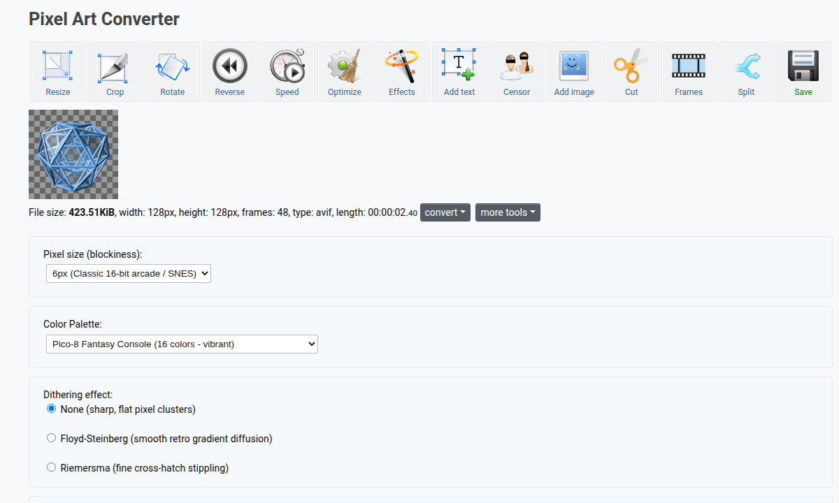 Pixel Art Converter — Turn Images & GIFs into 8-Bit Pixel Art